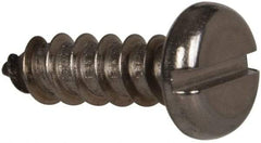 Value Collection - #12 Pan Head Slotted Sheet Metal Screw - Stainless Steel, 3/4" Length Under Head, Grade 316 - Americas Industrial Supply