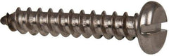Value Collection - #12 Pan Head Slotted Sheet Metal Screw - Stainless Steel, 1-1/4" Length Under Head, Grade 316 - Americas Industrial Supply