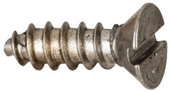 Value Collection - #4 Flat Head Slotted Sheet Metal Screw - Stainless Steel, 3/8" OAL, Grade 316 - Americas Industrial Supply