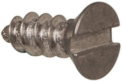 Value Collection - #6 Flat Head Slotted Sheet Metal Screw - Stainless Steel, 3/8" OAL, Grade 316 - Americas Industrial Supply