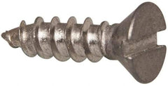 Value Collection - #6 Flat Head Slotted Sheet Metal Screw - Stainless Steel, 1/2" OAL, Grade 316 - Americas Industrial Supply