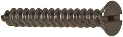 Value Collection - #6 Flat Head Slotted Sheet Metal Screw - Stainless Steel, 1" OAL, Grade 316 - Americas Industrial Supply
