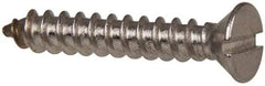 Value Collection - #8 Flat Head Slotted Sheet Metal Screw - Stainless Steel, 1" OAL, Grade 316 - Americas Industrial Supply