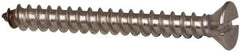 Value Collection - #8 Flat Head Slotted Sheet Metal Screw - Stainless Steel, 1-1/2" OAL, Grade 316 - Americas Industrial Supply