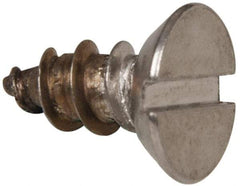 Value Collection - #12 Flat Head Slotted Sheet Metal Screw - Stainless Steel, 1/2" OAL, Grade 316 - Americas Industrial Supply