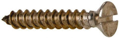 Value Collection - #14 Flat Head Slotted Sheet Metal Screw - Stainless Steel, 1-1/2" OAL, Grade 316 - Americas Industrial Supply