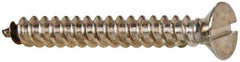 Value Collection - #14 Flat Head Slotted Sheet Metal Screw - Stainless Steel, 2" OAL, Grade 316 - Americas Industrial Supply