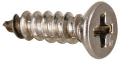 Value Collection - #10 Flat Head Phillips Sheet Metal Screw - Stainless Steel, 1-1/2" OAL, Grade 316 - Americas Industrial Supply