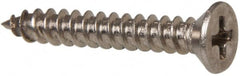 Value Collection - #4 Flat Head Phillips Sheet Metal Screw - Stainless Steel, 3/4" OAL, Grade 316 - Americas Industrial Supply