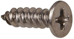 Value Collection - #6 Flat Head Phillips Sheet Metal Screw - Stainless Steel, 3/8" OAL, Grade 316 - Americas Industrial Supply