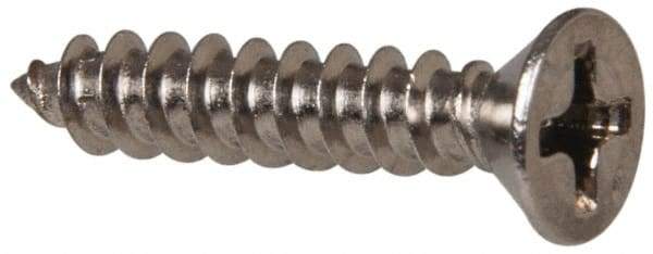 Value Collection - #6 Flat Head Phillips Sheet Metal Screw - Stainless Steel, 3/4" OAL, Grade 316 - Americas Industrial Supply