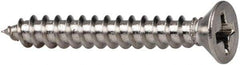 Value Collection - #6 Flat Head Phillips Sheet Metal Screw - Stainless Steel, 1" OAL, Grade 316 - Americas Industrial Supply
