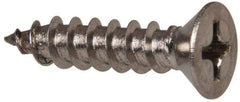 Value Collection - #8 Flat Head Phillips Sheet Metal Screw - Stainless Steel, 3/4" OAL, Grade 316 - Americas Industrial Supply