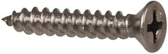 Value Collection - #8 Flat Head Phillips Sheet Metal Screw - Stainless Steel, 1" OAL, Grade 316 - Americas Industrial Supply