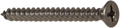 Value Collection - #8 Flat Head Phillips Sheet Metal Screw - Stainless Steel, 1-1/2" OAL, Grade 316 - Americas Industrial Supply