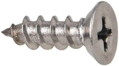Value Collection - #10 Flat Head Phillips Sheet Metal Screw - Stainless Steel, 5/8" OAL, Grade 316 - Americas Industrial Supply