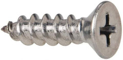 Value Collection - #10 Flat Head Phillips Sheet Metal Screw - Stainless Steel, 3/4" OAL, Grade 316 - Americas Industrial Supply