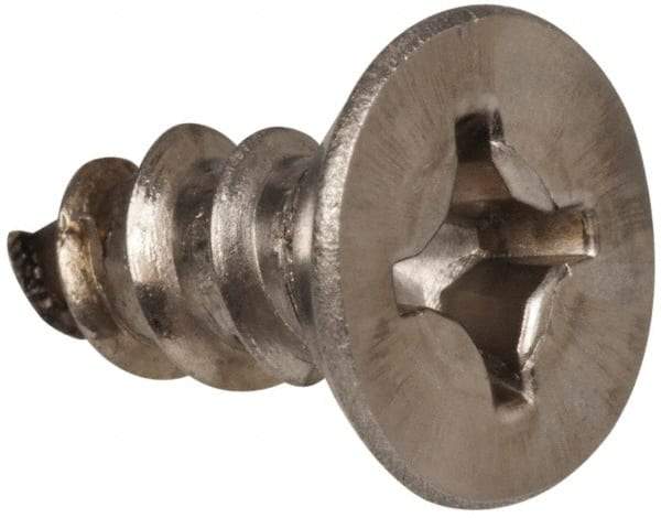 Value Collection - #12 Flat Head Phillips Sheet Metal Screw - Stainless Steel, 1/2" OAL, Grade 316 - Americas Industrial Supply