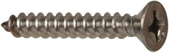 Value Collection - #12 Flat Head Phillips Sheet Metal Screw - Stainless Steel, 1-1/2" OAL, Grade 316 - Americas Industrial Supply