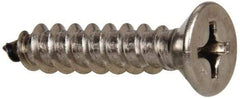 Value Collection - #14 Flat Head Phillips Sheet Metal Screw - Stainless Steel, 1-1/4" OAL, Grade 316 - Americas Industrial Supply