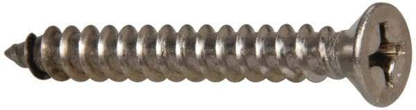 Value Collection - #14 Flat Head Phillips Sheet Metal Screw - Stainless Steel, 2" OAL, Grade 316 - Americas Industrial Supply