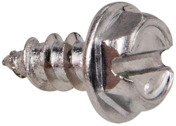 Value Collection - #8 Hex Washer Head Slotted Sheet Metal Screw - Stainless Steel, 3/8" Length Under Head, Grade 316 - Americas Industrial Supply