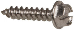 Value Collection - #8 Hex Washer Head Slotted Sheet Metal Screw - Stainless Steel, 3/4" Length Under Head, Grade 316 - Americas Industrial Supply