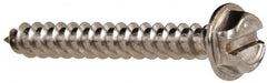 Value Collection - #8 Hex Washer Head Slotted Sheet Metal Screw - Stainless Steel, 1-1/4" Length Under Head, Grade 316 - Americas Industrial Supply