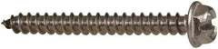 Value Collection - #8 Hex Washer Head Slotted Sheet Metal Screw - Stainless Steel, 1-1/2" Length Under Head, Grade 316 - Americas Industrial Supply