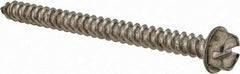 Value Collection - #8 Hex Washer Head Slotted Sheet Metal Screw - Stainless Steel, 2" Length Under Head, Grade 316 - Americas Industrial Supply