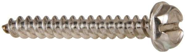 Value Collection - #10 Hex Washer Head Slotted Sheet Metal Screw - Stainless Steel, 3/4" Length Under Head, Grade 316 - Americas Industrial Supply
