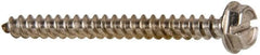 Value Collection - #10 Hex Washer Head Slotted Sheet Metal Screw - Stainless Steel, 2" Length Under Head, Grade 316 - Americas Industrial Supply
