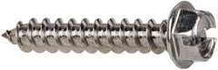 Value Collection - #12 Hex Washer Head Slotted Sheet Metal Screw - Stainless Steel, 1-1/4" Length Under Head, Grade 316 - Americas Industrial Supply