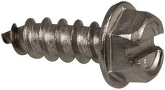 Value Collection - #14 Hex Washer Head Slotted Sheet Metal Screw - Stainless Steel, 3/4" Length Under Head, Grade 316 - Americas Industrial Supply