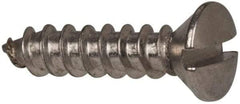 Value Collection - #6 Oval Head Slotted Sheet Metal Screw - Stainless Steel, 5/8" OAL, Grade 316 - Americas Industrial Supply