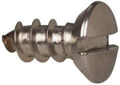 Value Collection - #8 Oval Head Slotted Sheet Metal Screw - Stainless Steel, 3/8" OAL, Grade 316 - Americas Industrial Supply