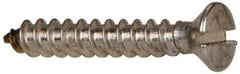 Value Collection - #8 Oval Head Slotted Sheet Metal Screw - Stainless Steel, 1" OAL, Grade 316 - Americas Industrial Supply