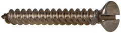 Value Collection - #10 Oval Head Slotted Sheet Metal Screw - Stainless Steel, 1-1/2" OAL, Grade 316 - Americas Industrial Supply
