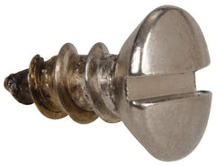 Value Collection - #12 Oval Head Slotted Sheet Metal Screw - Stainless Steel, 1/2" OAL, Grade 316 - Americas Industrial Supply
