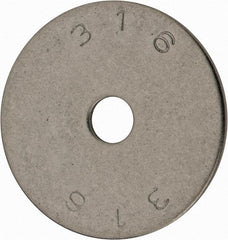 Value Collection - 1/4" Screw, Grade 18-8 Stainless Steel Fender Flat Washer - 1/4" ID x 1-1/2" OD, 0.072" Thick, Plain Finish - Americas Industrial Supply