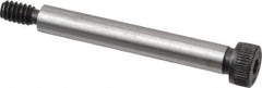 Made in USA - 1/4" Shoulder Diam x 1-3/4" Shoulder Length, #10-24 UNC, Hex Socket Shoulder Screw - 4037 Alloy Steel, Uncoated, 3/16" Head Height x 3/8" Head Diam - Americas Industrial Supply