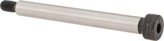 Made in USA - 1/4" Shoulder Diam x 2-1/4" Shoulder Length, #10-24 UNC, Hex Socket Shoulder Screw - 4037 Alloy Steel, Uncoated, 3/16" Head Height x 3/8" Head Diam - Americas Industrial Supply