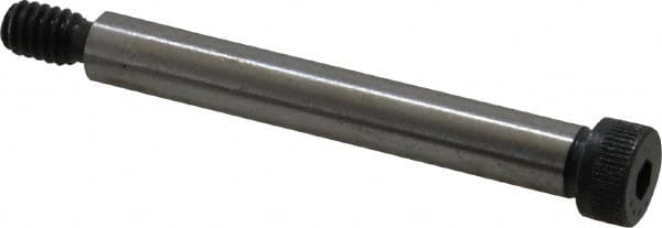 Made in USA - 5/16" Shoulder Diam x 2-1/4" Shoulder Length, 1/4-20 UNC, Hex Socket Shoulder Screw - 4037 Alloy Steel, Uncoated, 7/32" Head Height x 7/16" Head Diam - Americas Industrial Supply