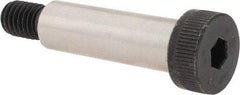 Made in USA - 1/2" Shoulder Diam x 1-5/8" Shoulder Length, 3/8-16 UNC, Hex Socket Shoulder Screw - 4037 Alloy Steel, Uncoated, 5/16" Head Height x 3/4" Head Diam - Americas Industrial Supply