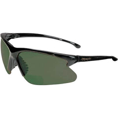 Jackson Safety - +1.5, Green Lenses, Framed Magnifying Safety Glasses - UV Protection, Black Frame - Americas Industrial Supply