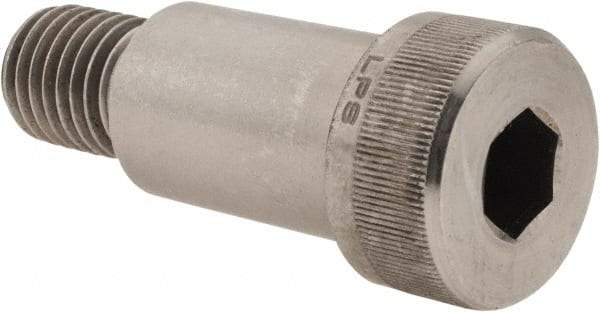 Value Collection - 1" Shoulder Diam x 1-1/2" Shoulder Length, 3/4-10 UNC, Hex Socket Shoulder Screw - 18-8 Stainless Steel, Uncoated, 5/8" Head Height x 1-5/16" Head Diam - Americas Industrial Supply