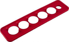 Triton - 10 Piece Capacity Magnetic Socket Holder Strip - 1/4" Drive, Red - Americas Industrial Supply