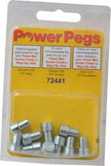 Triton - Tool Box Steel Power Peg - 5/16" Wide x 9/16" High, Plain Steel, For Mag Clip Socket Strips, Socket Caddies, Power Mats - Americas Industrial Supply