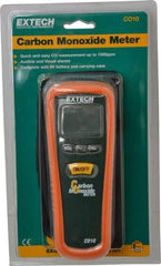 Extech - Audible Alarm, LCD Display, Carbon Monoxide (CO) Meter - Monitors Carbon Monoxide - Americas Industrial Supply
