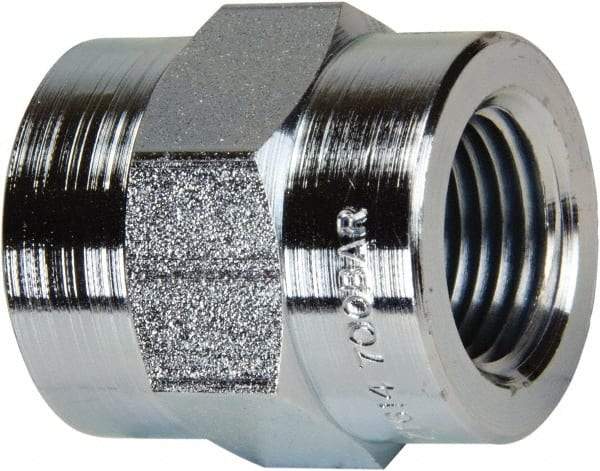 Enerpac - 3/8 NPTF Zinc-Plated Steel Hydraulic Hose Female Coupler - 10,000 psi - Americas Industrial Supply
